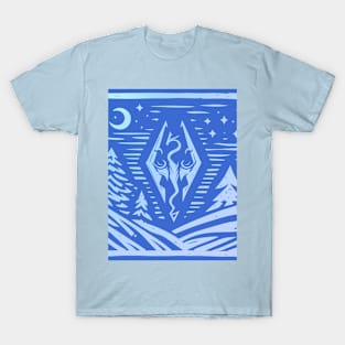 Skyrim Christmas Card T-Shirt